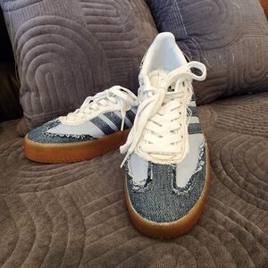 Adidas Denim Samba Sneakers